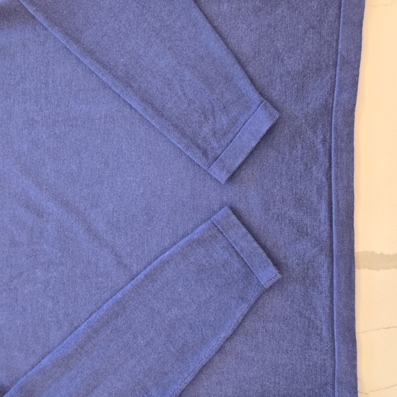 House Of Paul Rosen Wool Lightweight Crewneck Long Sleeve Sweater Blue Size Medi - Picture 6 of 10